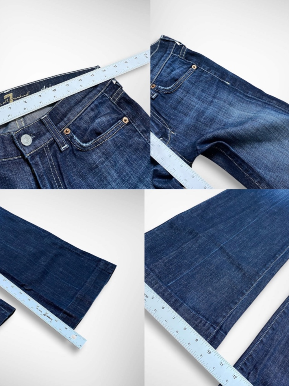 7 For All Mankind “Dojo” Low Rise Flare Jeans - Picture 9 of 9